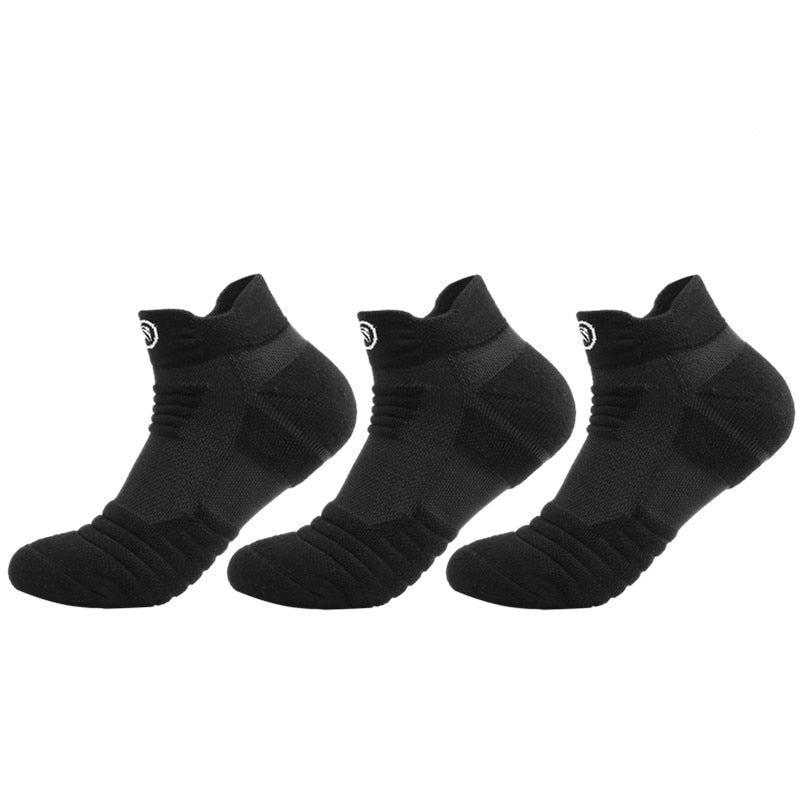 Black | Breathable Ankle Socks - 3 Pack